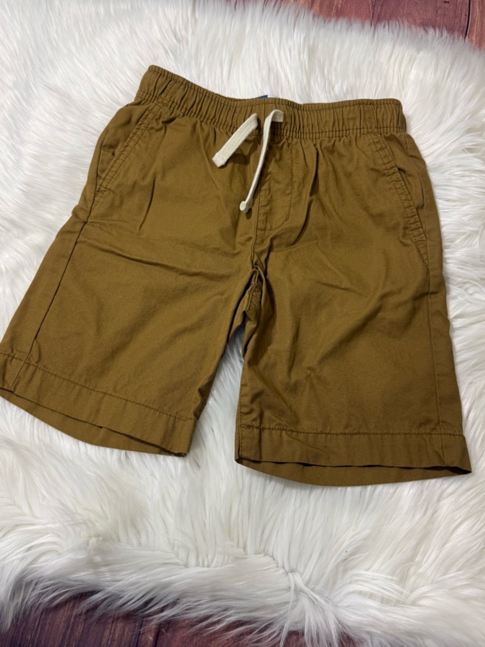 Old Navy Relaxed Fit Brown Pull On Cotton Shorts - Boys Size M (8)